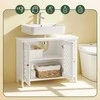 Sobuy Vonios spintelė 80x31,5x60,5 cm balta, MDF