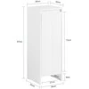 Vonia spintelis, SoBuy BZR154-W, 30x30x87 cm