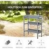 Outsunny Sodinimo stalas su metaliniu darbiniu paviršiumi 76x37x89cm