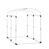 Sodo namelis, SoBuy KLS11-DG, 120x176x163 cm, Pilkas