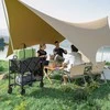 Outsunny 200 kg keliamosios galios dviejų lygių sodo vežimėlis su nuimamu tentu, rankena, ratais, sukama ašimi, sulankstomas, sodo karutis, įrankių vežimėlis namams, sodui, juodas