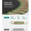 Songmics 244 cm juodai mėlynas batutas