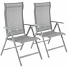 Songmics Sodo kėdės, 56x70x106 cm, pilkos spalvos