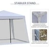 Outsunny Sodo paviljonas, pavėsinė su tinkleliu nuo uodų - pilka 3 x 3 m