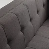 Sofa Customform Pufas, Willy, 72x72 cm, Platinos spalva