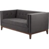 Sofa Customform Pufas, Willy, 72x72 cm, Platinos spalva