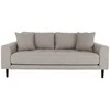 House Sofa, Lido 2,5 vietų, Akmuo, Juodi mediniai kojūkai