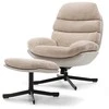 Sofa Novanook Fotelis su pakoja, UNO, 102x77,5x90 cm, Smėlio spalvos