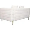 Nua Dvivietė sofa, 160 x 80 x 85 cm, balta