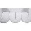 Dvivietė sofa, Nua, šviesiai pilka–balta