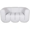Dvivietė sofa, Nua, šviesiai pilka–balta