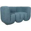 Dviejų vietų sofa Nua, 150 cm, mėlynas audinys