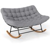 Sofa Promotions Dvivietė supamoji kėdė, 150x110.5x81 cm, pilka