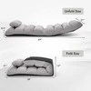 Sofa Promotions Grindinis poilsio krėslas, 175x55x20 cm, Pilka