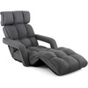 Sofa Promotions Grindinis kėdė, 195,6x72,4x19,1 cm, tamsiai pilka
