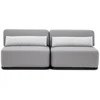 Sofa Sitsit Baldų sistema, STRAW 2', 0.8x2.04x0.78 m, Pilka