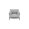 Sofa Sitsit Kėdė, Salve, 78x78x78 cm, Pilka