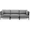 Sofa Sitsit Lauko modulinės baldai, Dandy, 78x234x78 cm, Pilka