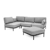 Sofa Sitsit Modulinis Baldų Rinkinys, Salve, 234x234 cm, Pilka