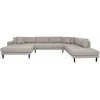 Sofa House U-kampas, Lido, Akmuo, Juodos medinės kojos