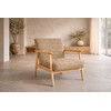 Sofa Venture Design Akcentinė kėdė Runbert, ruda, audinys