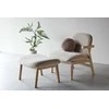 Sofa Venture Design Fotelis ir pakojis, smėlio spalvos