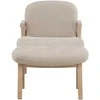 Sofa Venture Design Fotelis ir pakojis, smėlio spalvos