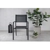Venture Design Fotelis Santorini, juodas, aliuminis, sukraunamas vienas ant kito