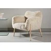 Sofa Venture Design Fotelis Zenzi 50x50x45 cm Smėlio spalvos dirbtinis kailis