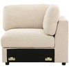Sofa Venture Design Kampinė sofos dalis Salerno 63x63x47 cm smėlio spalvos audinys