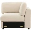 Sofa Venture Design Kampinė sofos dalis Salerno 63x63x47 cm smėlio spalvos audinys