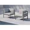 Sofa Venture Design Kampinis sofos modulis 70x70x30 cm rudos smėlio spalvos, aliuminis
