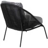 Sofa Venture Design Lounge kėdė Lindos 52x60 cm Juoda poliesterio virvė