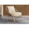 Venture Design Lounge kėdė Lindos smėlio spalvos plienas
