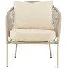 Sofa Venture Design Lounge kėdė Lindos smėlio spalvos plienas