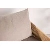 Sofa Venture Design Lounge kėdė Louie 94x74 cm Smėlio spalvos lininis audinys plieno rėmas