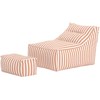 Sofa Venture Design Lounge kėdžių ir pakojų komplektas 90x72x40 cm persikų spalvos Olefinas