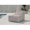 Sofa Venture Design Lounge krepšys 118x94x83 cm baltos ir smėlio spalvos dryžuoto audinio