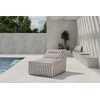 Sofa Venture Design Lounge krepšys 118x94x83 cm baltos ir smėlio spalvos dryžuoto audinio
