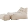 Sofa Venture Design Lounge krepšys Redang su pufu 94x72x40 cm smėlio spalvos