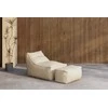 Sofa Venture Design Lounge krepšys Redang su pufu 94x72x40 cm smėlio spalvos