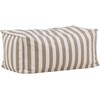 Sofa Venture Design Pufas Redang 75x40x33 cm baltos smėlio spalvos dryžuota medžiaga