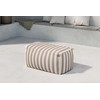 Sofa Venture Design Pufas Redang 75x40x33 cm baltos smėlio spalvos dryžuota medžiaga