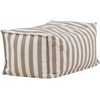Sofa Venture Design Pufas Redang 75x40x33 cm baltos smėlio spalvos dryžuota medžiaga