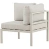 Sofa Venture Design Sofos kampinis modulis, Copacabana, 70x70x30 cm, smėlio spalvos, aliuminis