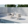 Sofa Venture Design Sofos kampinis modulis, Copacabana, 70x70x30 cm, smėlio spalvos, aliuminis