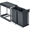 Songmics Šiukšlių dėžė 2 x 15 l