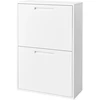 Songmics Šiukšlių rūšiavimo sistema su 4 × 17 l talpomis, balta, 24,1 × 63,1 × 92,1 cm