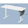 Songmics Elektrinis aukščio reguliuojamas rašomasis stalas 60 x 140 cm