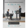Songmics Reguliuojamo aukščio elektrinis stalas 60 x 120 x (72-120) cm